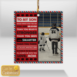 Personalized Ornament - Perfect for Ice Hockey lovers.