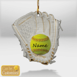 Softball Gloves - Ornament Custom