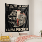 I AM A PITCHER - Personalize Baseball