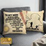Personalize Softball To My Mom Pillow GH21703