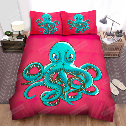 The Wild Animal Octopus Floating, Octopus Twin Bedding Set