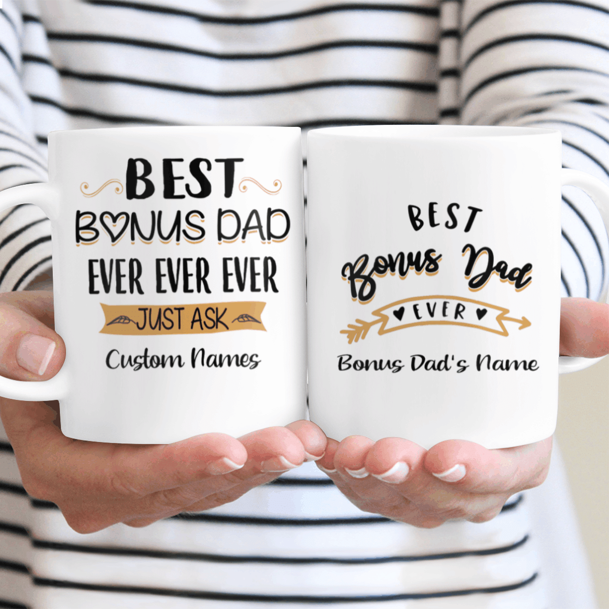 Christmas coffee mug gift for bonus brother or sister Sci-fi geek gift Personalized holiday gifts- Customized Gift for bonus  dad