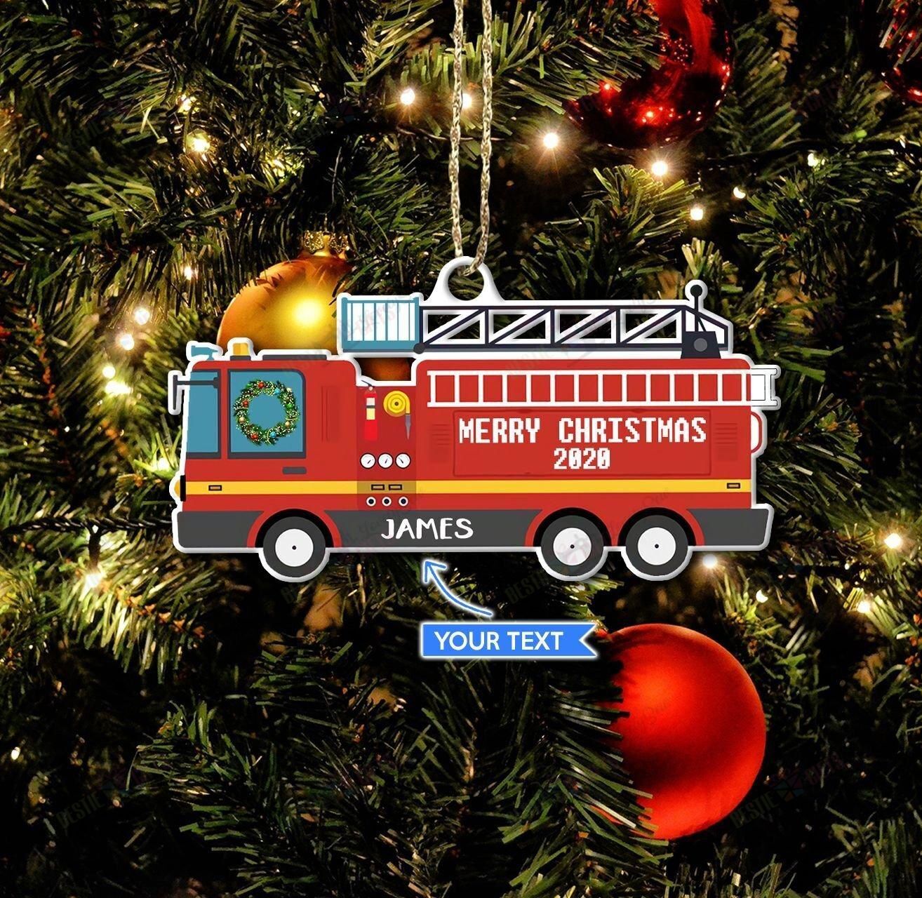 Details about   FIRETRUCK Christmas Ornaments  TRUCK LIMITED CUSTOM 