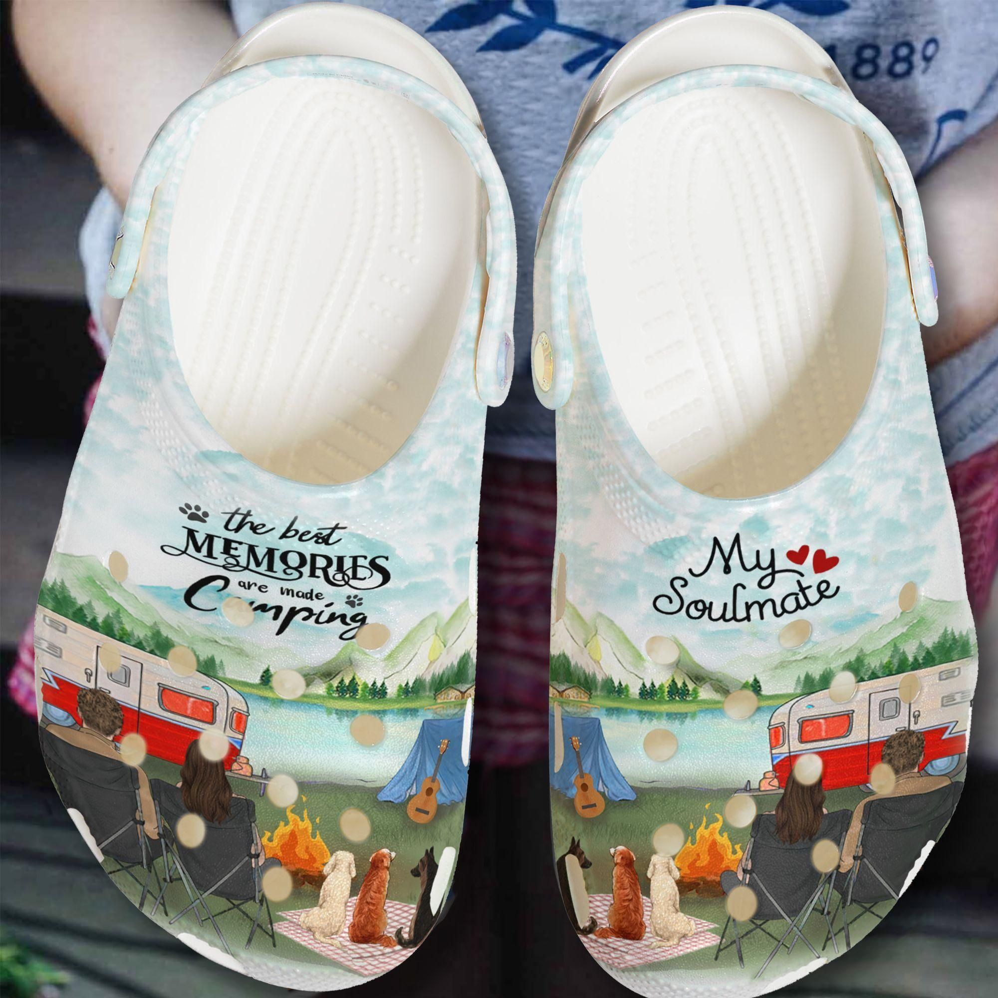 Camping The Best Memories Crocs Classic Clogs Shoes