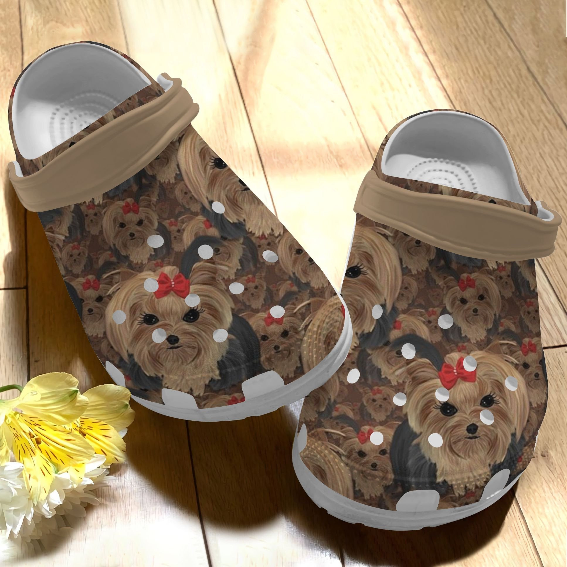 Lovely Yorkshire Terrier Crocs Classic Clogs Shoes