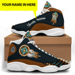 Brown Native American White soles  JD 13 Sneaker