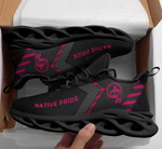 Native American Maxsoul Pink Sneakers White 100