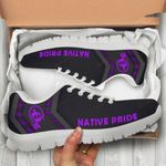 Native American Purple Low Top White Soles Sneaker 01