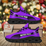Native American Purple Feather Sneaker G107