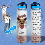 DOG GANGSTER PERSONALIZED WATER TRACKER BOTTLE