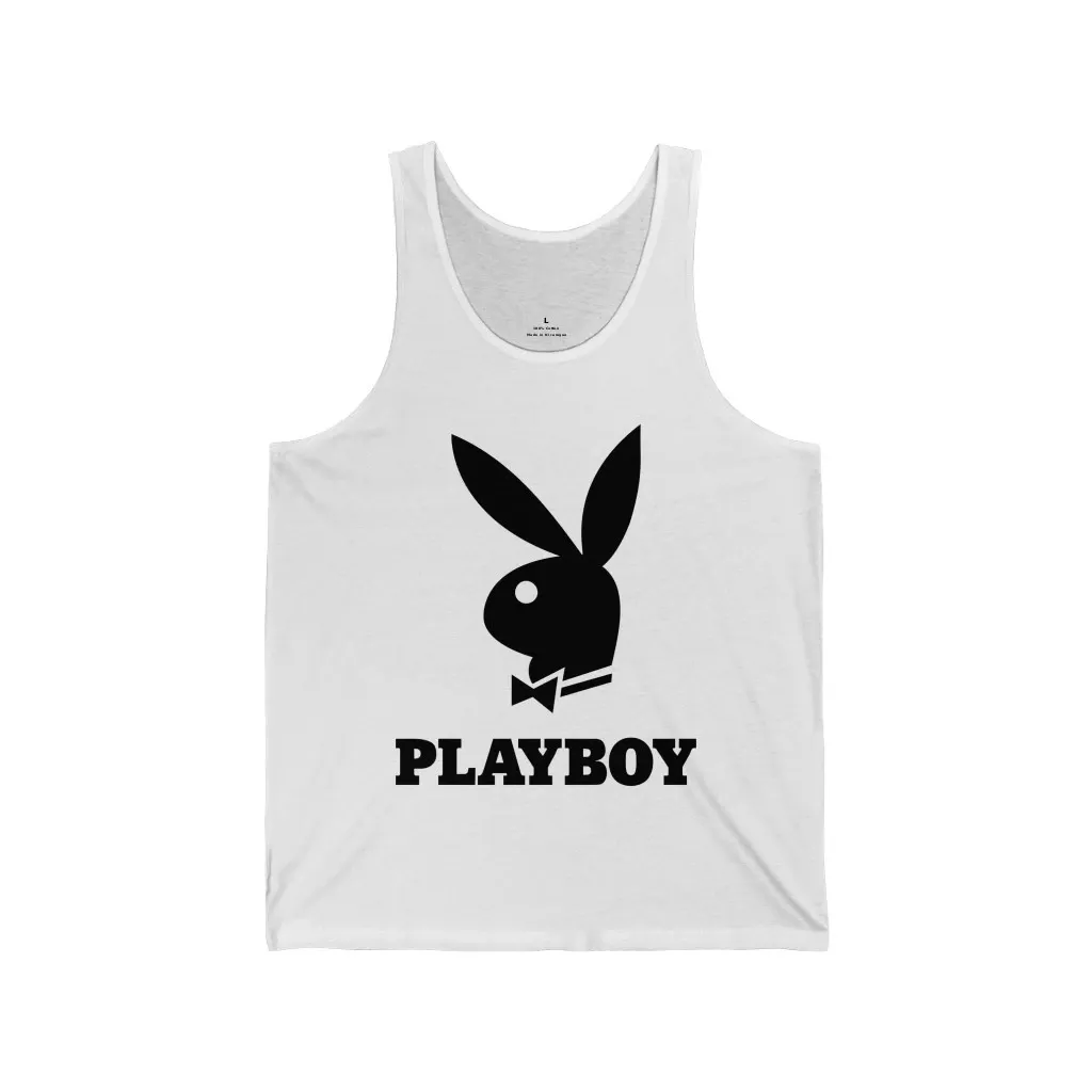 Unisex Tank Playboy Shirt Big Logo Streetwear Urban Fashion Top Tee Designer Playboy 5064