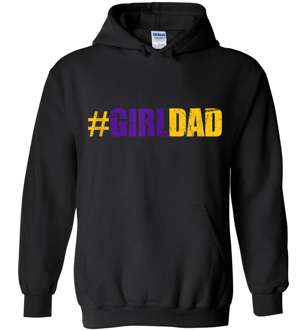 Vintage #Girldad Girl Dad - Father Day Gift Hoodie