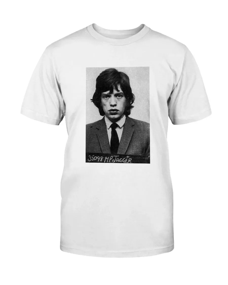 Mick Jagger Mugshot Vintage Inspired Shirt