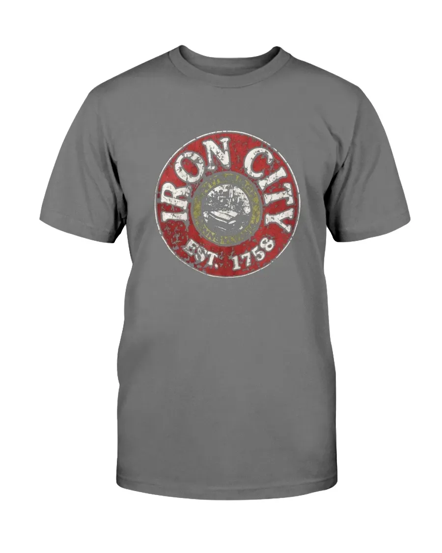 Iron City Beer Logo Shirt Pittsburgh Pennsylvania Est 1758 Charcoal Grey 3