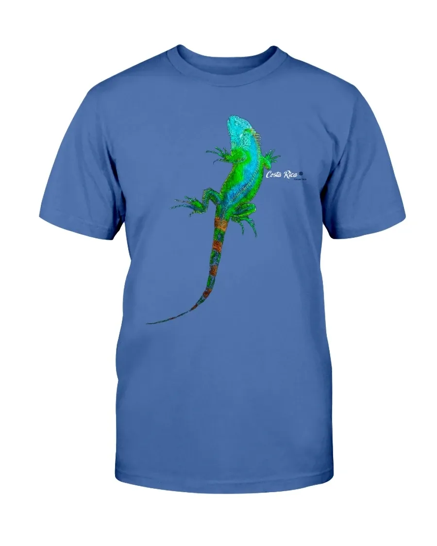 Costa Rica Iguana Shirt Vintage 90s Lizard Tropical Rainforest