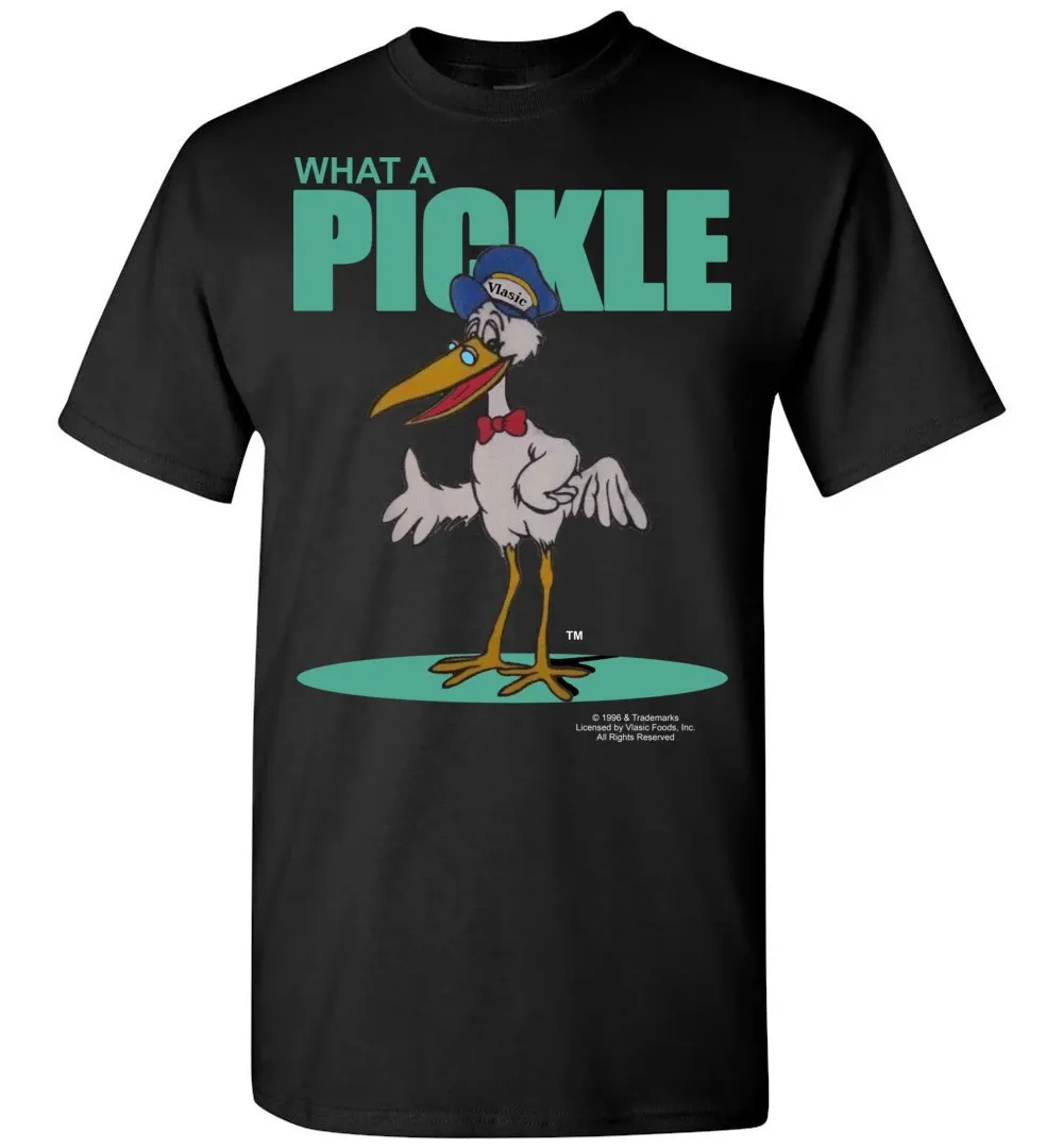 TS 1996 What A Pickle Vintage Classic 90's Vlasic Pickle Stork Shirt