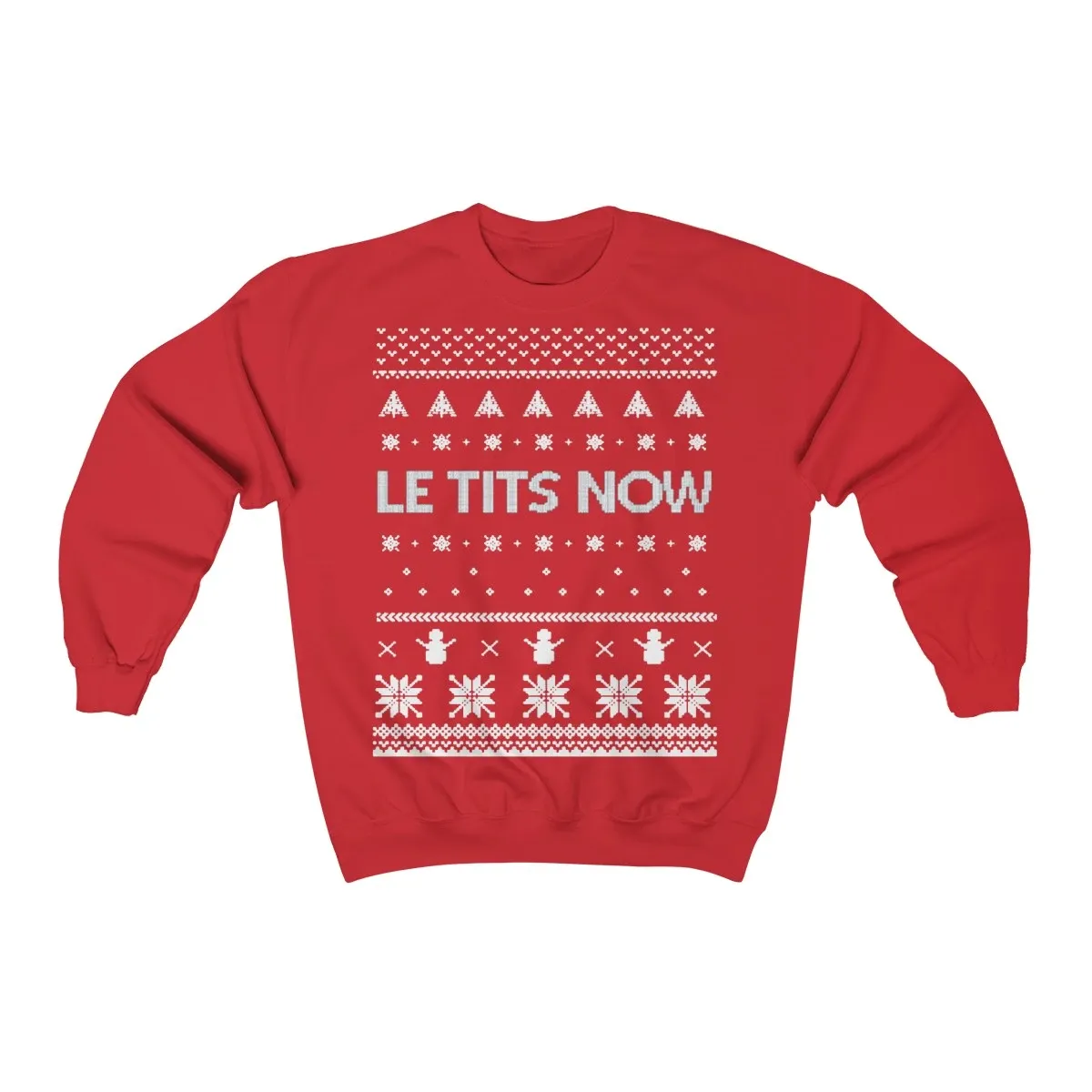 Ugly Christmas Sweater - Le Tits Now Xmas