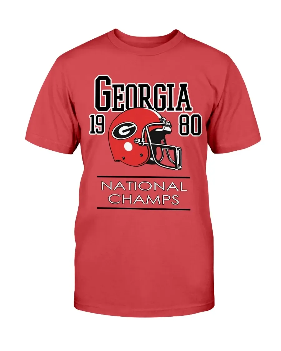 Georgia Bulldogs 1980 National Champs Shirt