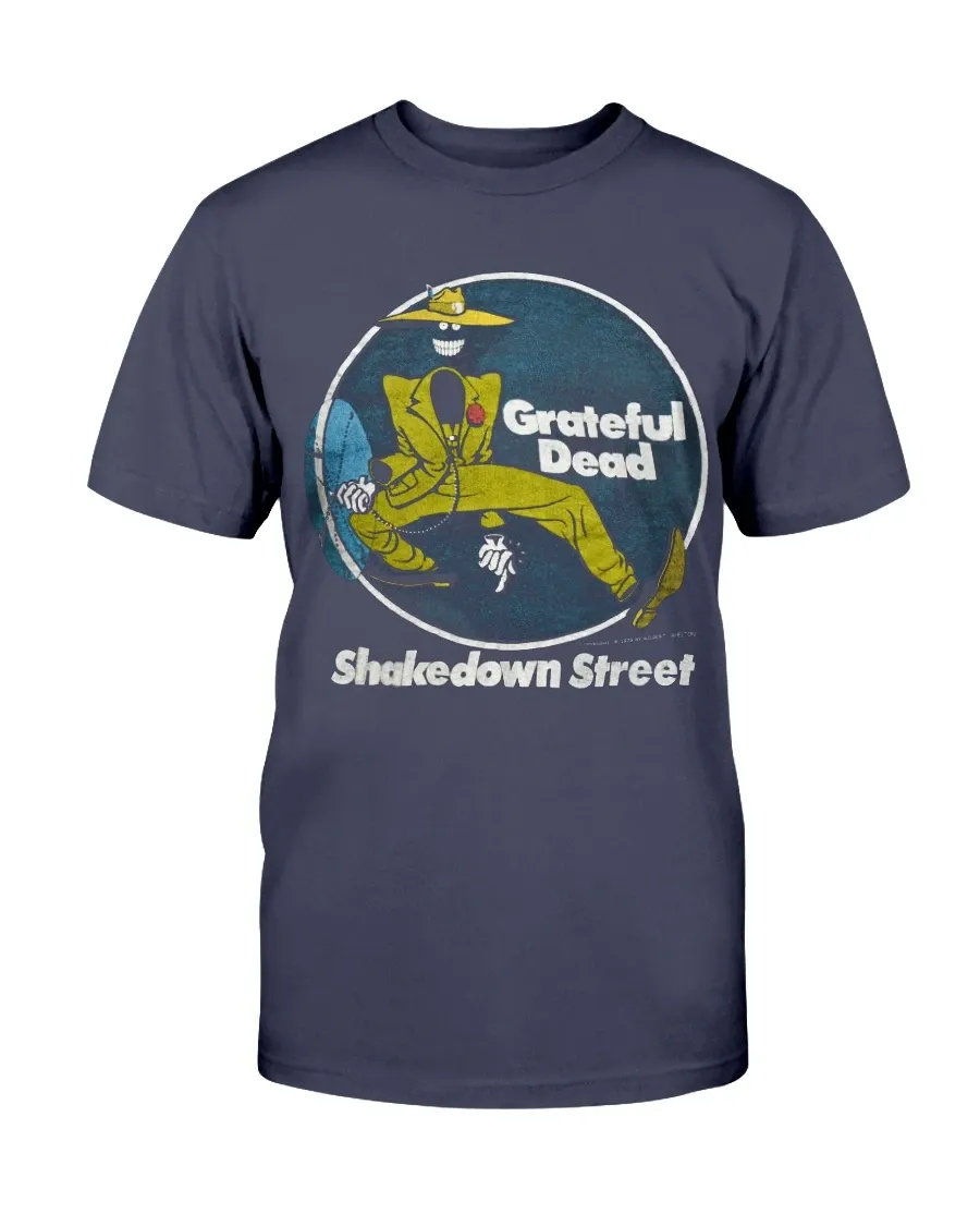 1970s Grateful Dead Shakedown Street Black Promo Tee Shirt