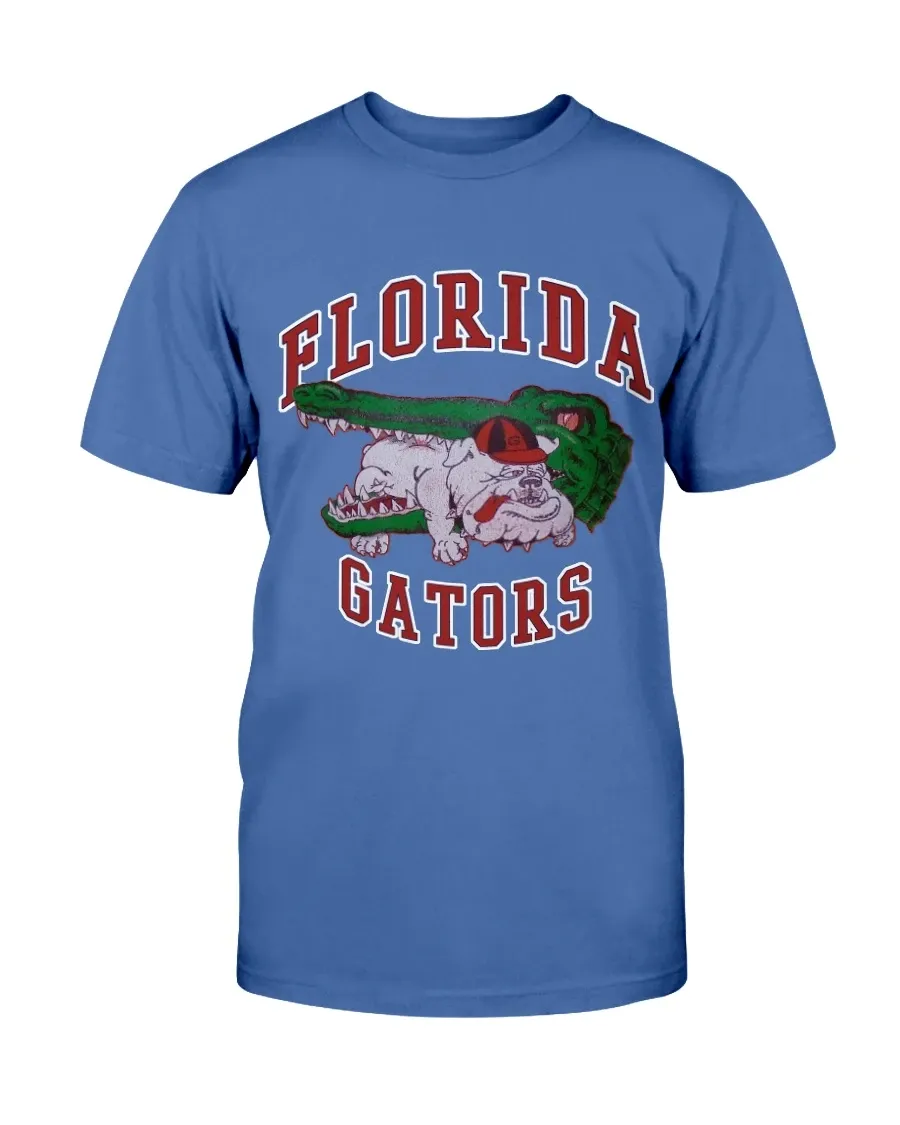 Vintage 1980s Florida Gators Vs Georgia Bulldogs Football Shirt