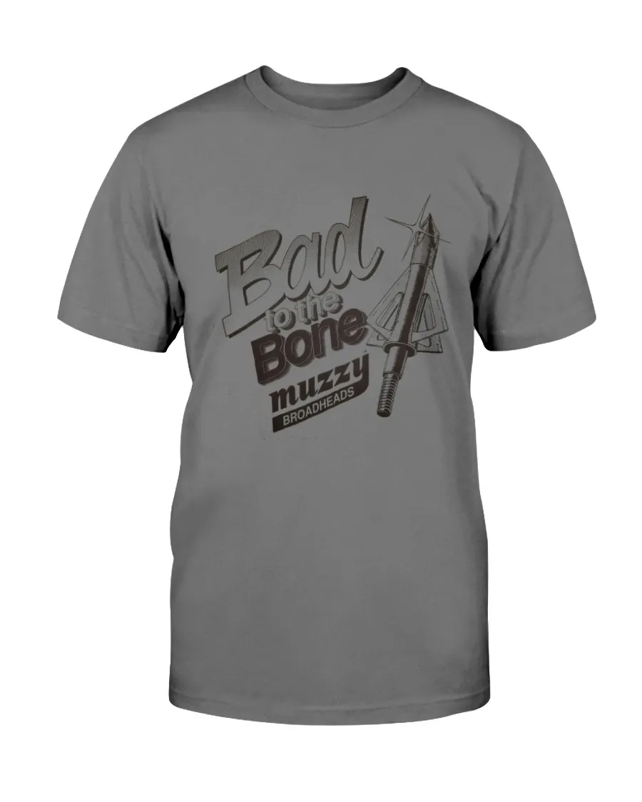 Vintage 1990s Platinum Brand Muzzy Broadheads Arrow Graphic Single Stitch Advertising Shirt