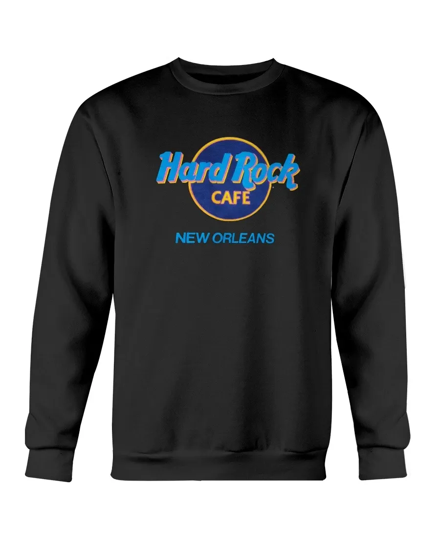 Vintage 90's Hard Rock Cafe New Orleans Souvenir Black sweaShirt