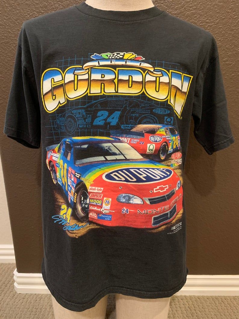 Vintage 90's Jeff Gordon 24 Nascar Driver Racecar Shirt