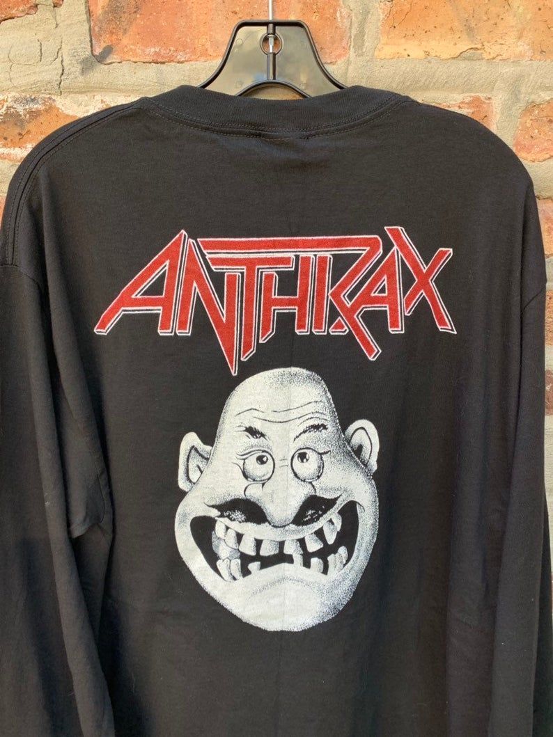 Vintage 90s  Deadstock Notman Heavy Metal Thrash Slayer Iron Maiden Tour Tee Bootleg Parking Lot Shirt