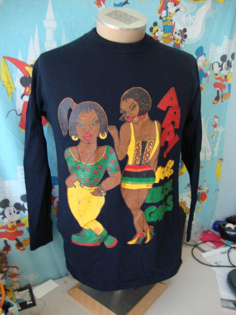 Vintage 90's Aaa 100% Black Girls Rap Hip Hop Single Stitch Shirt