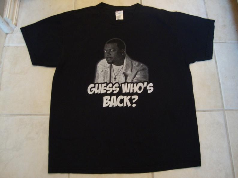 Vintage 90's Chris Tucker Comedian Guess Who's Back? Tour Fan Shirt