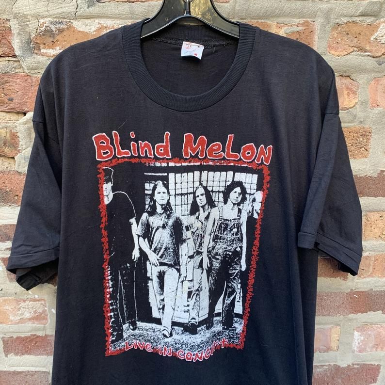 Vintage 90s Blind Melon Bootleg Concert Grunge No Rain Shirt