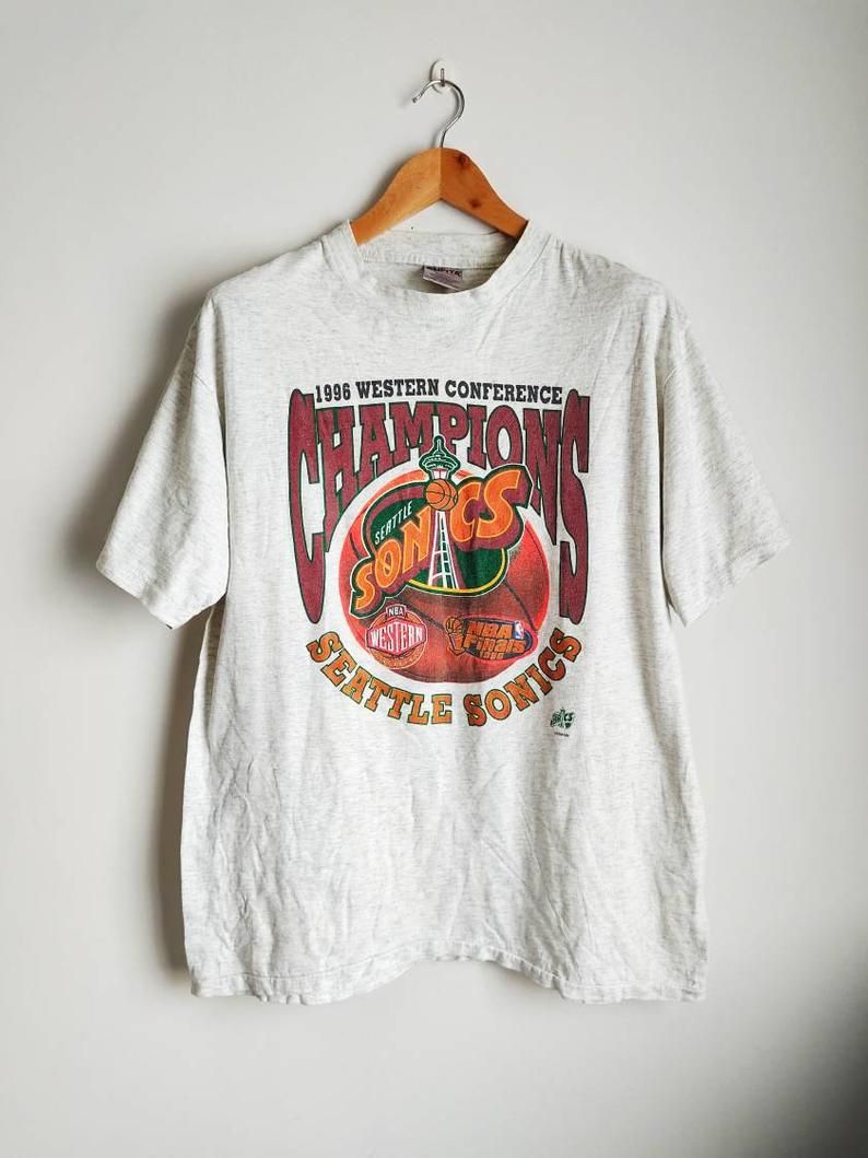 Vintage Seattle Sonics Nba Finals 90's Shirt