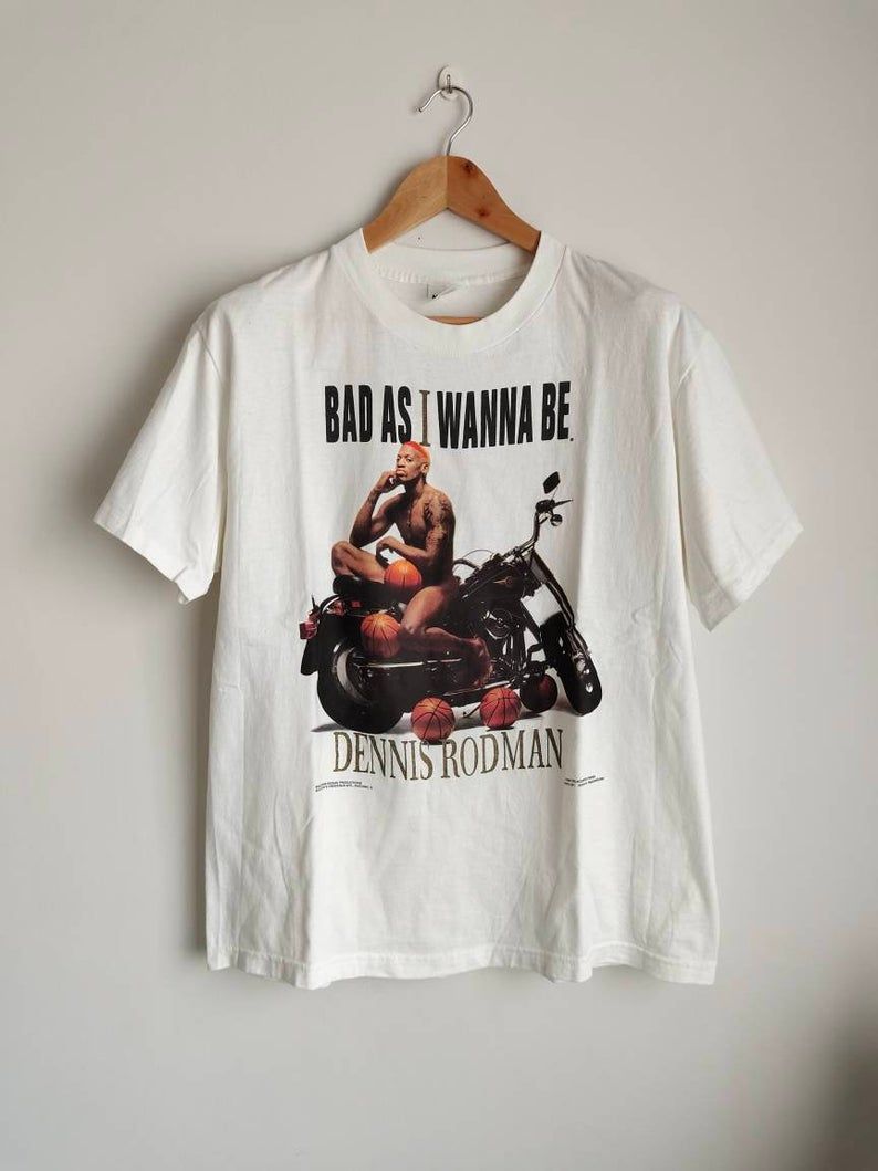 Rare Vintage Dennis Rodman Bad As I Wanna Be 90's Shirt