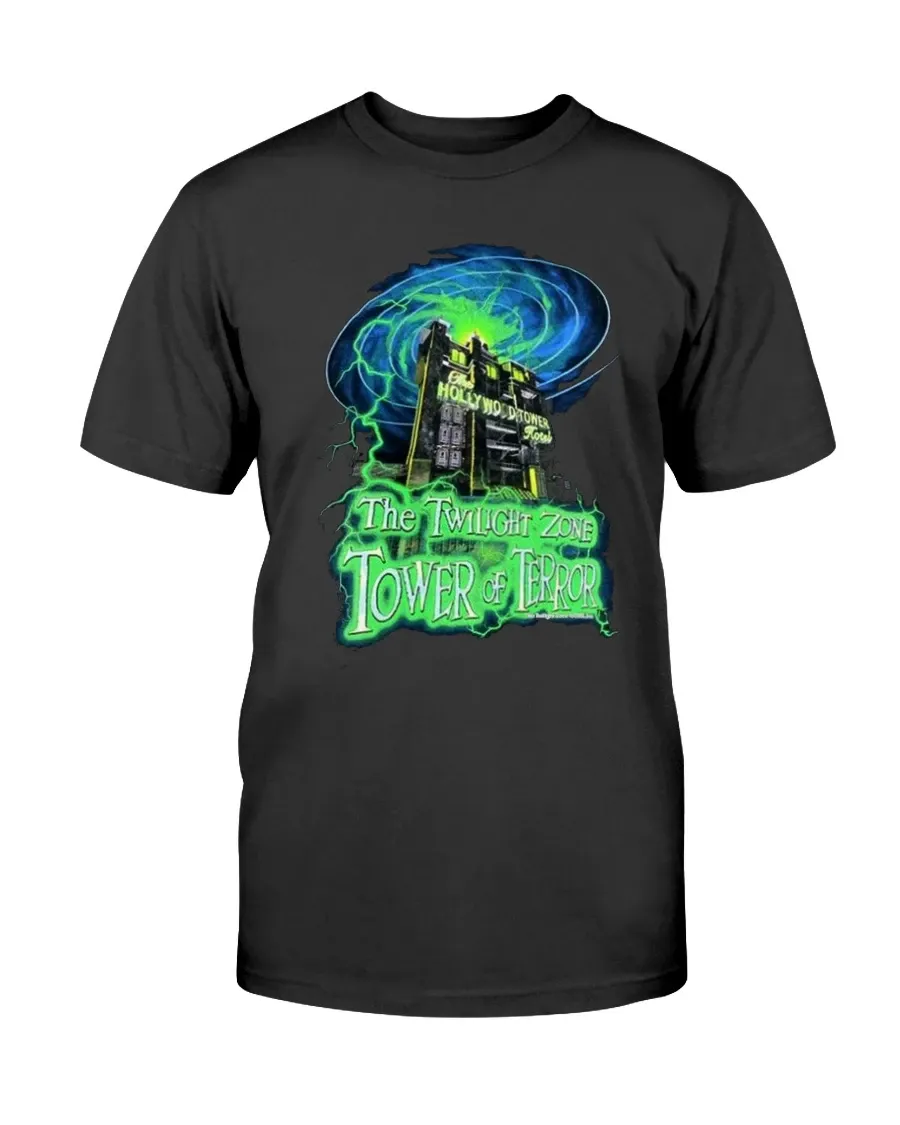 Vintage 90s The Twighlight Zone Tower Of Terror Disney Graphic Shirt