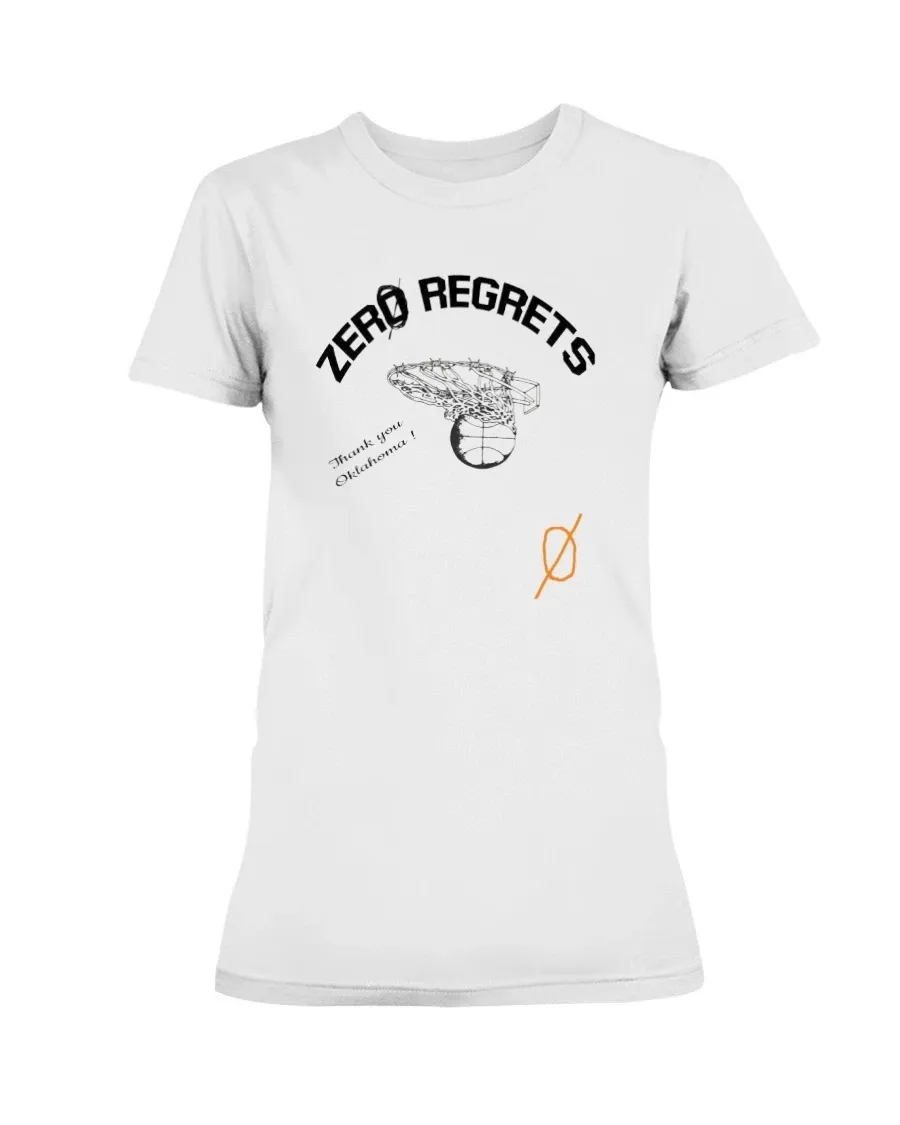 Shirt Zero Regrets, Shirt Russell Westbrook (fr) Shirt Okc Shirt Thunder Shirt