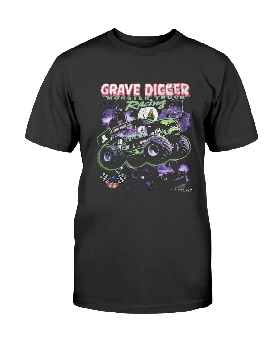 Grave Digger Monster Truck Racing Double-sided Shirt