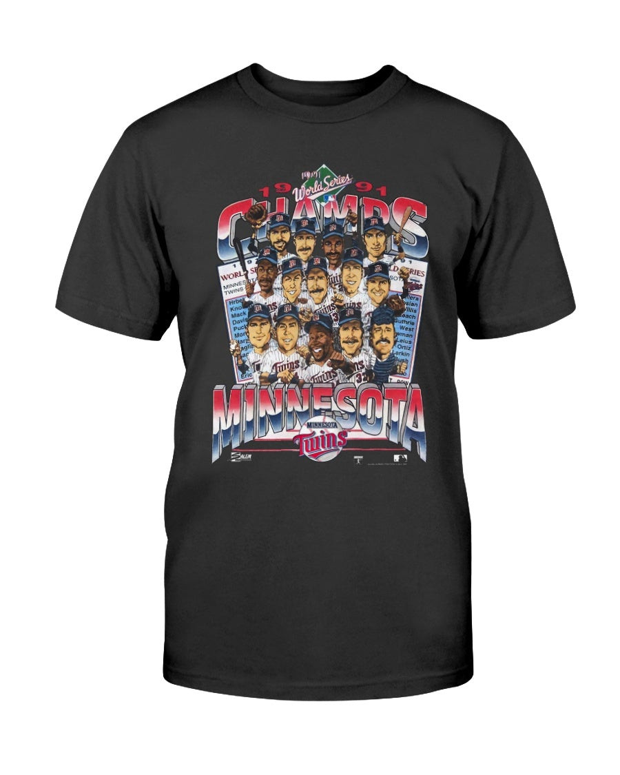 Minnesota Twins 1991 World Series Shirt 90S Vintage T Shirt 082421
