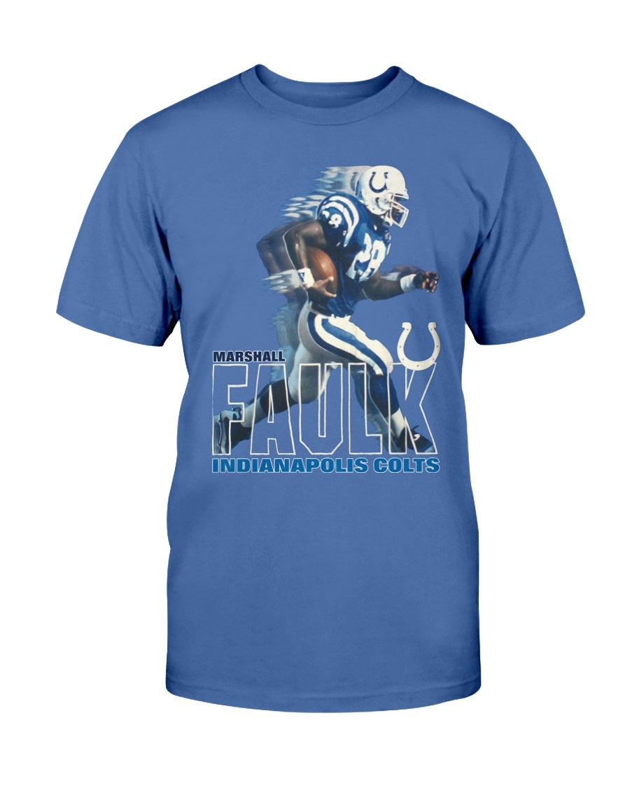 1995 Marshall Faulk Indianapolis Colts T Shirt 070221