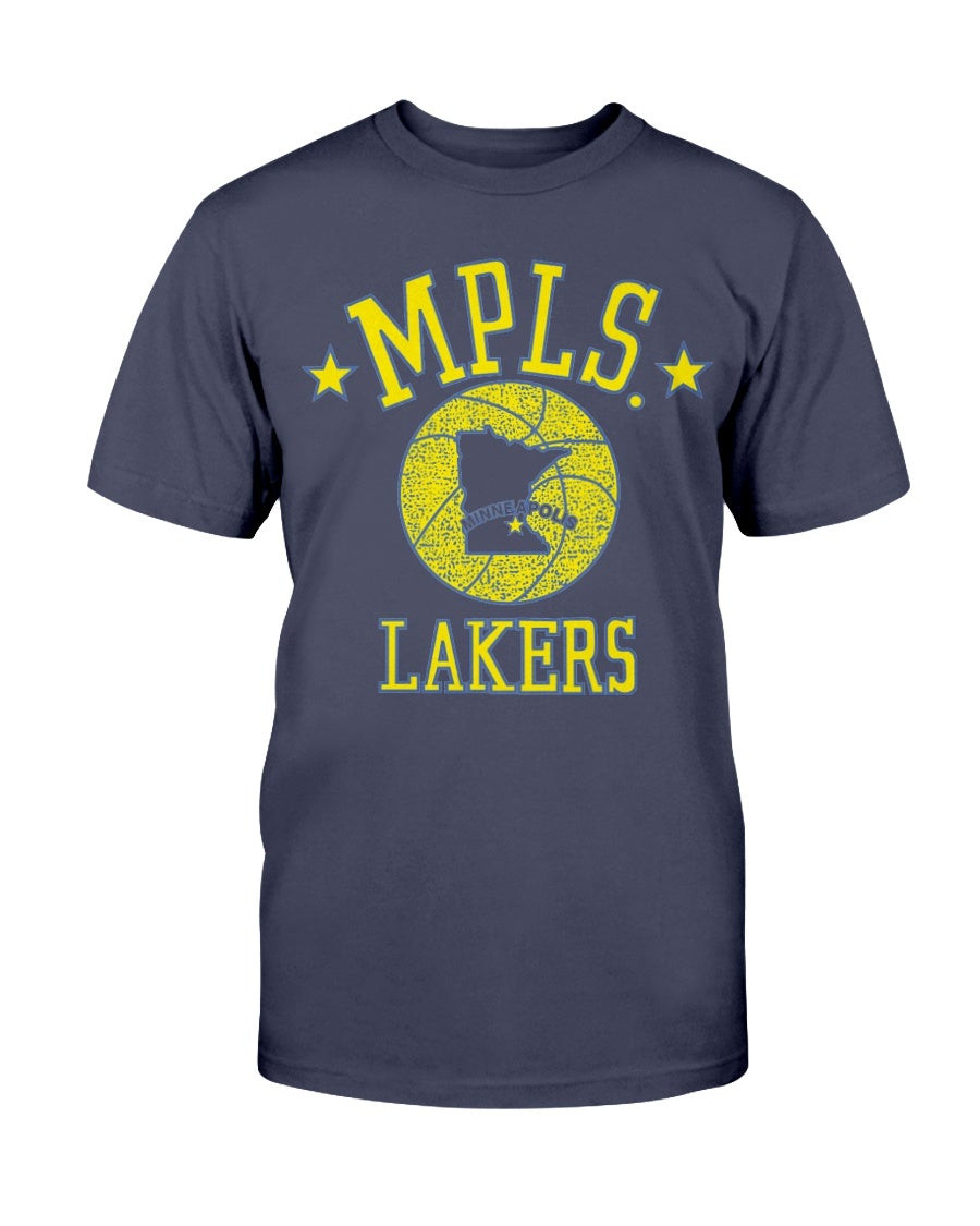 Minneapolis Lakers 47 Brand Vintage Scrum T Shirt 071521
