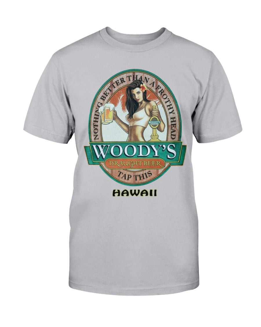 Woodys Draught Beer Hawaii Graphic T Shirt 071021