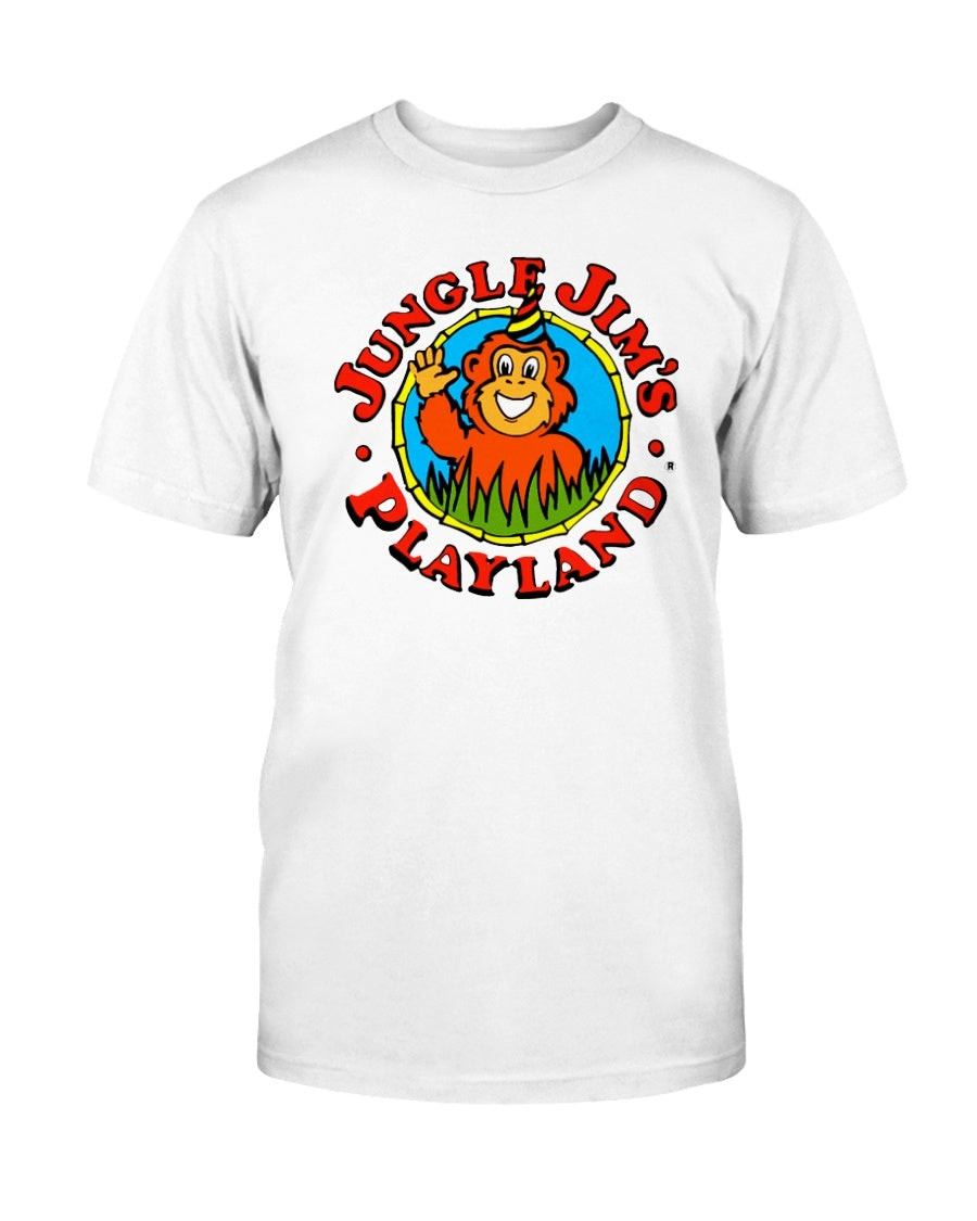 Vintage Jungle JimS Playland Monkey White 5050 Screen Stars Cartoon Style T Shirt 072121