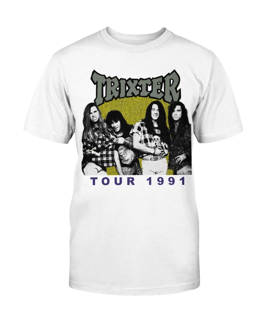 Vintage 1990S Trixter Concert Tour Band Tee Rare 1991 Party Pass 90S T Shirt 071321