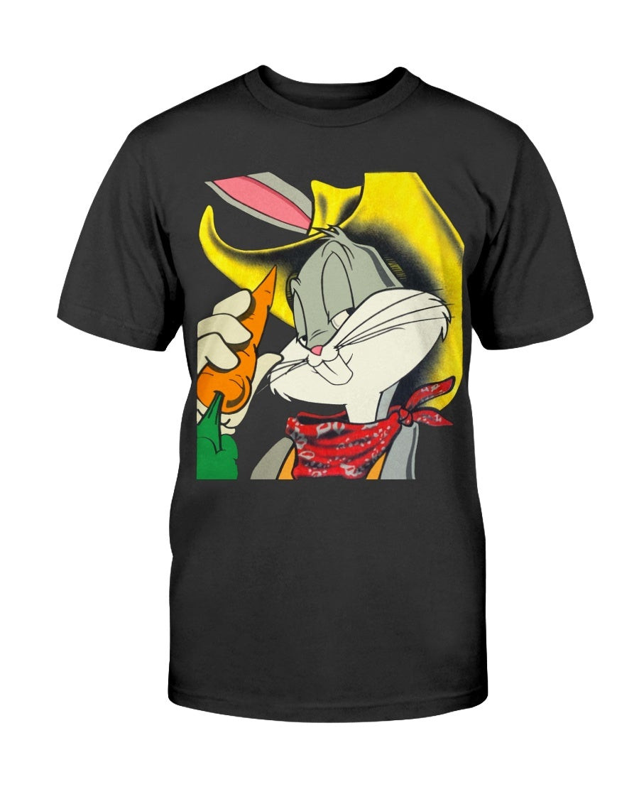 Vintage Wb X Looney Tunes Cowboy Bugs Bunny Big Face Tee 1993 T Shirt 070521