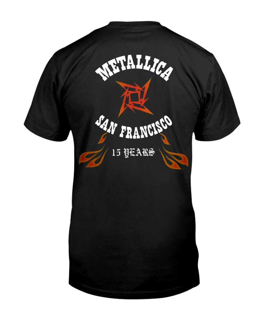 Vintage Metallica Made In La 15 Years 1996 T Shirt 072121