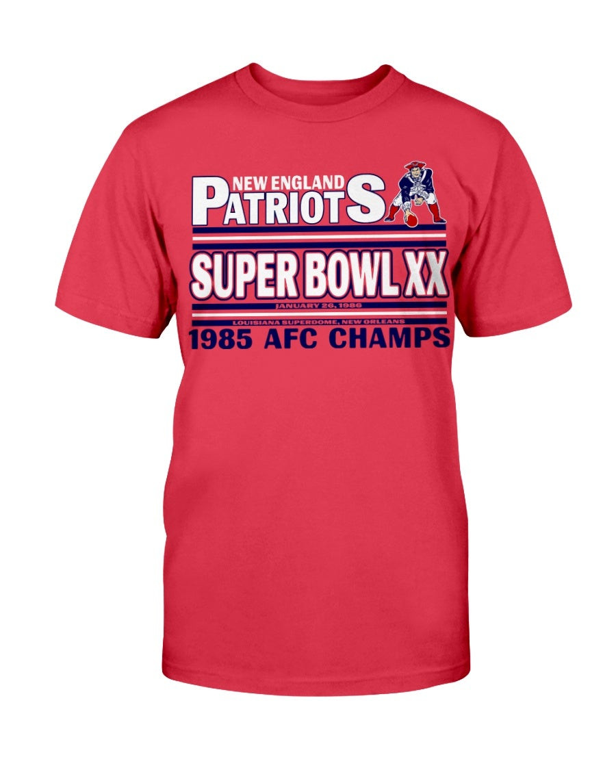Vintage 1985 New England Patriots Super Bowl Xx T Shirt 072121