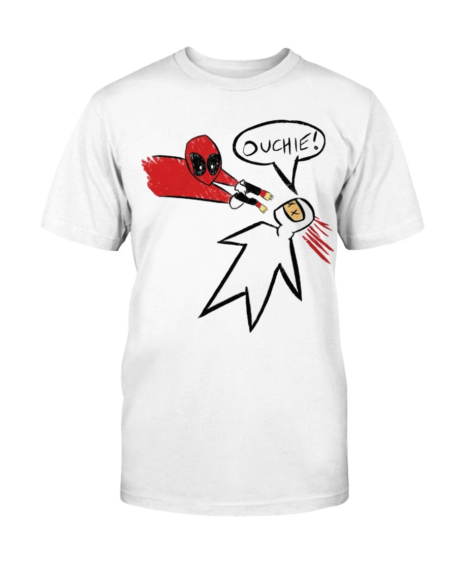 Premium Deadpool Ouchie Drawing T Shirt 071421