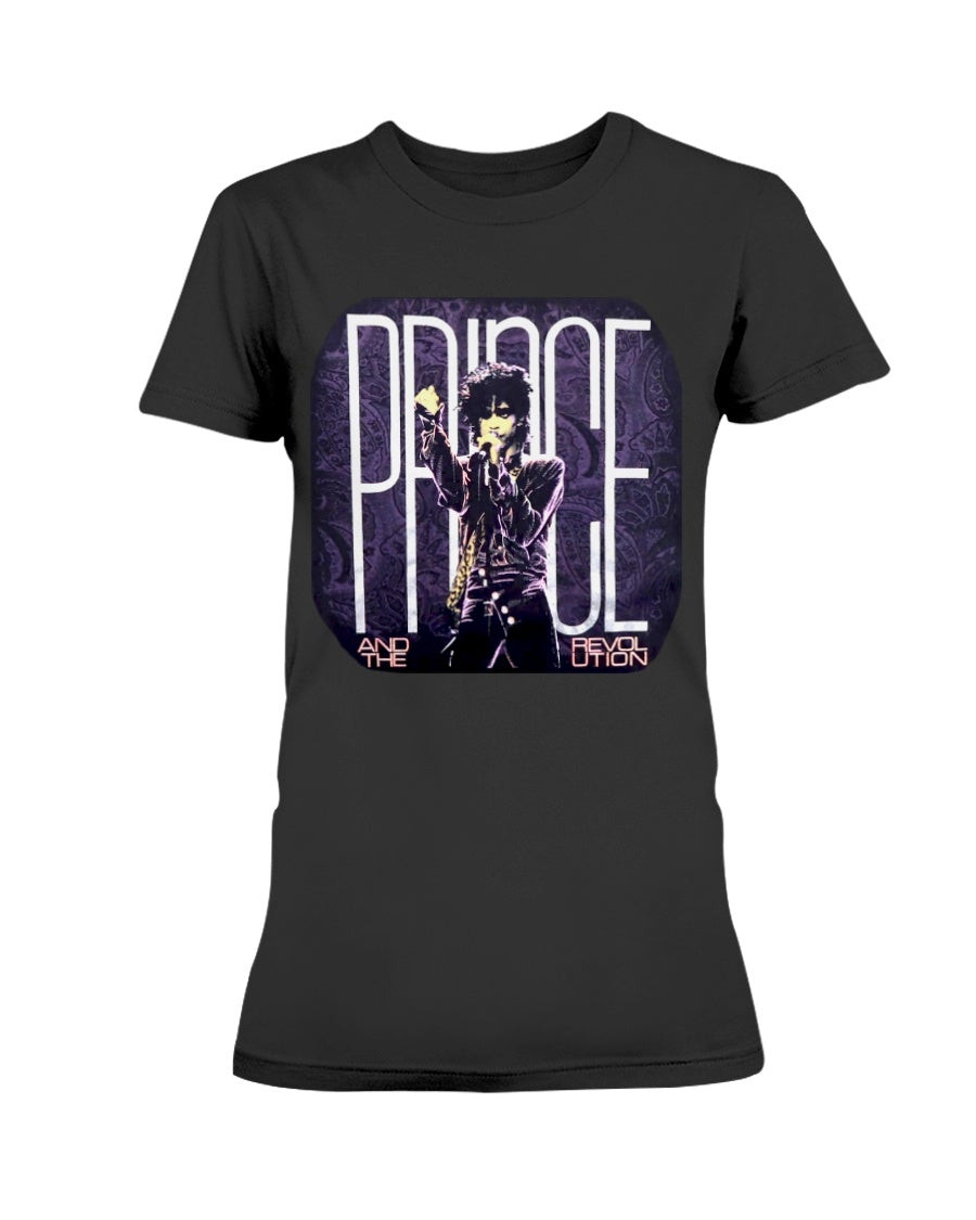 1984 Prince Vintage Concert 1980S Rare Purple Rain Tour Ladies T Shirt 062621