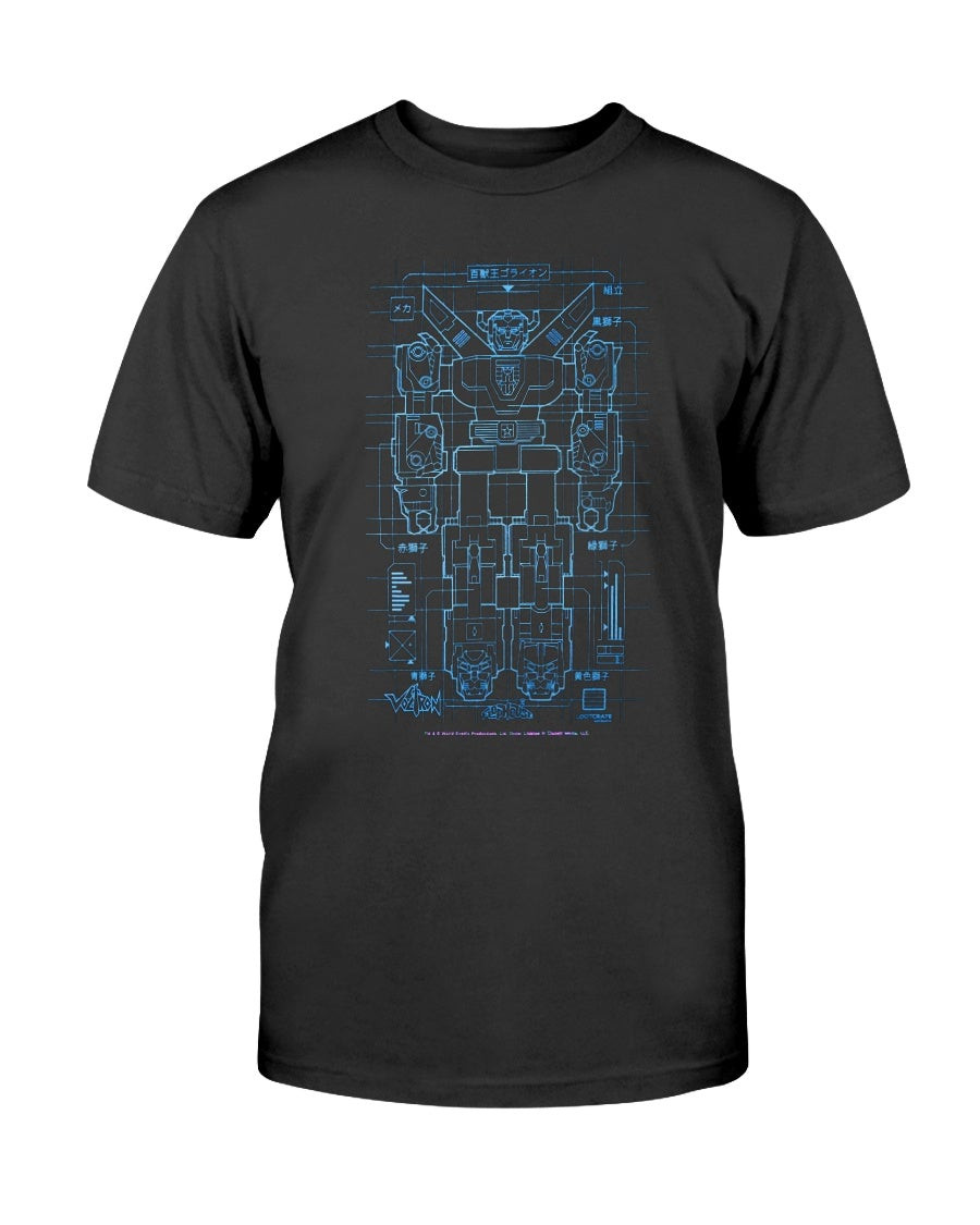 Beast King Golion Voltron T Shirt Super Robot Blueprint Flophouse Lootcrate Japanese Anime Manga Mecha Humanoid Machine T Shirt 062821