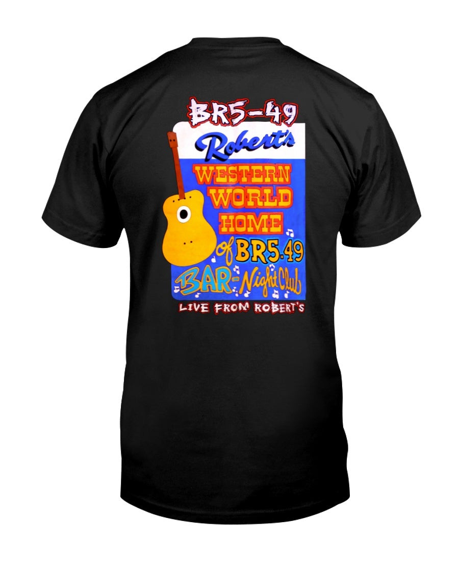 Vintage Br5 49 Live At RobertS Western World Band T Shirt 1996 Rare Rockabilly Honky Tonk Song Br549 Nashville Collectibles T Shirt 072121