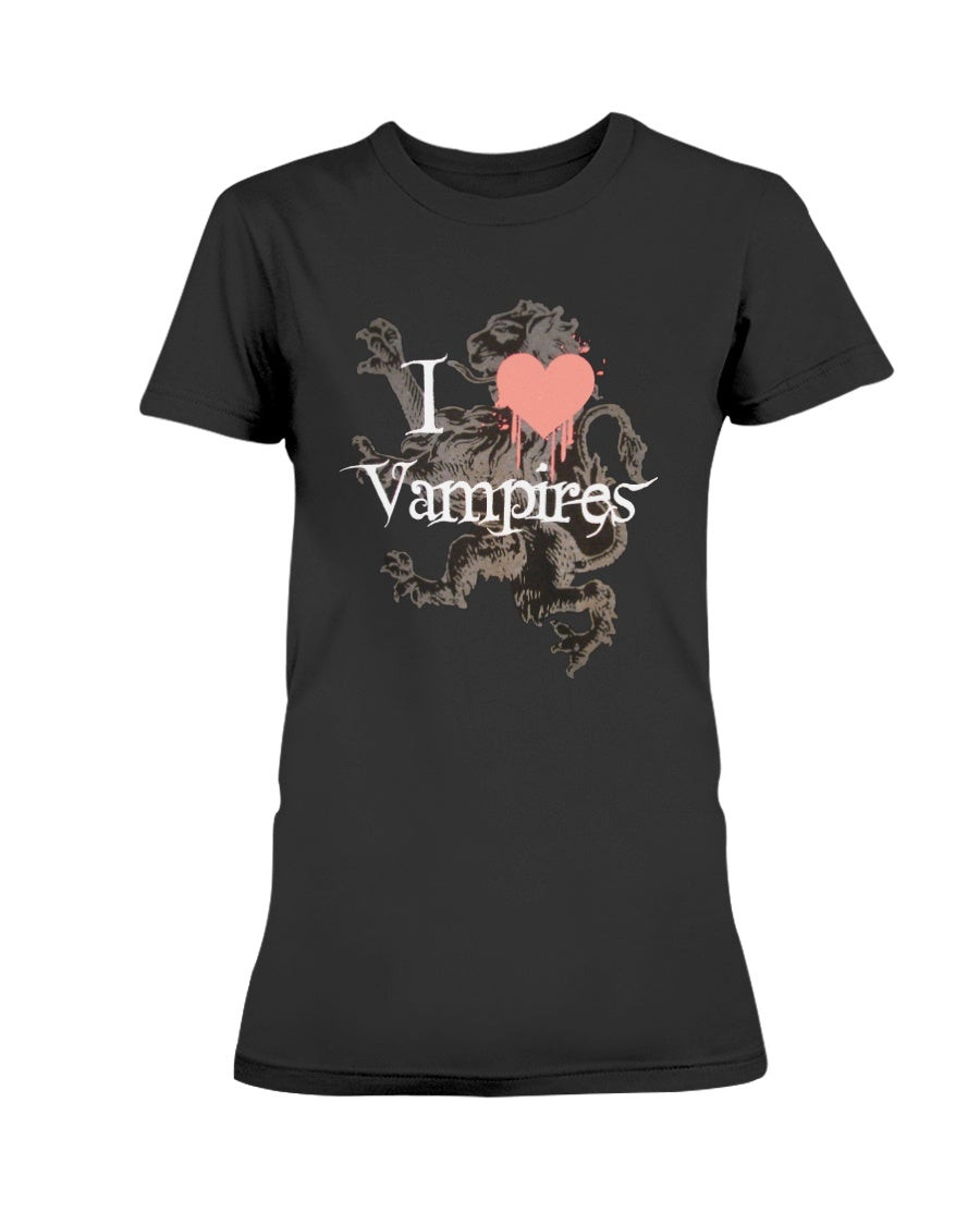 Hot Topic I Love Vampires Ladies T Shirt 070221